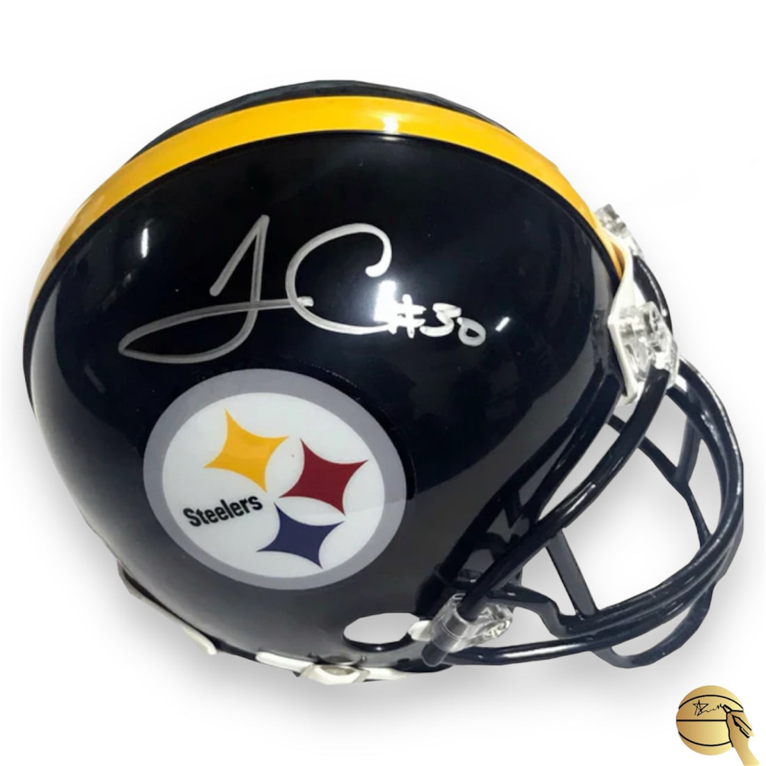 Casco autografiado por James Conner