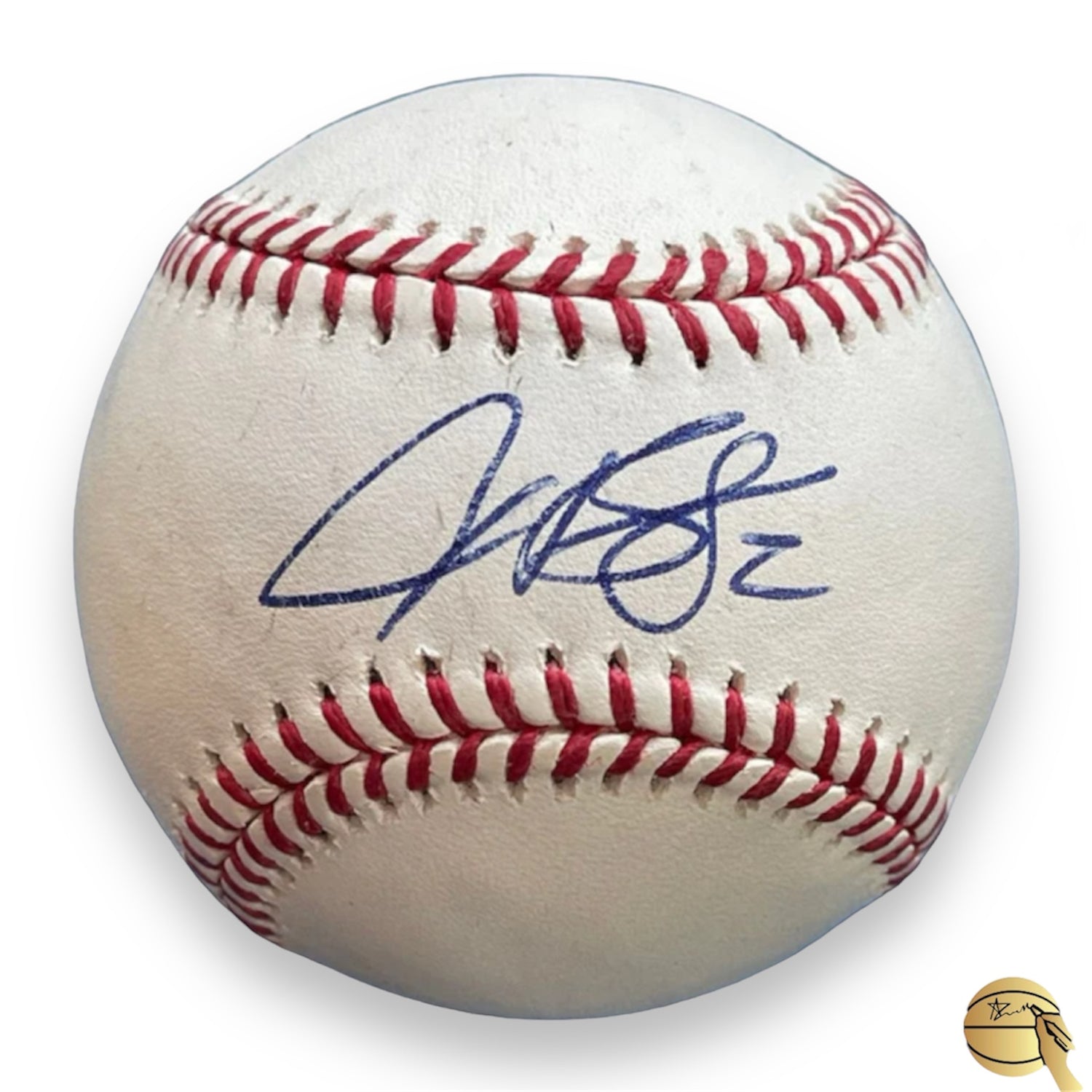 Pelota autografiada por Alex Bregman