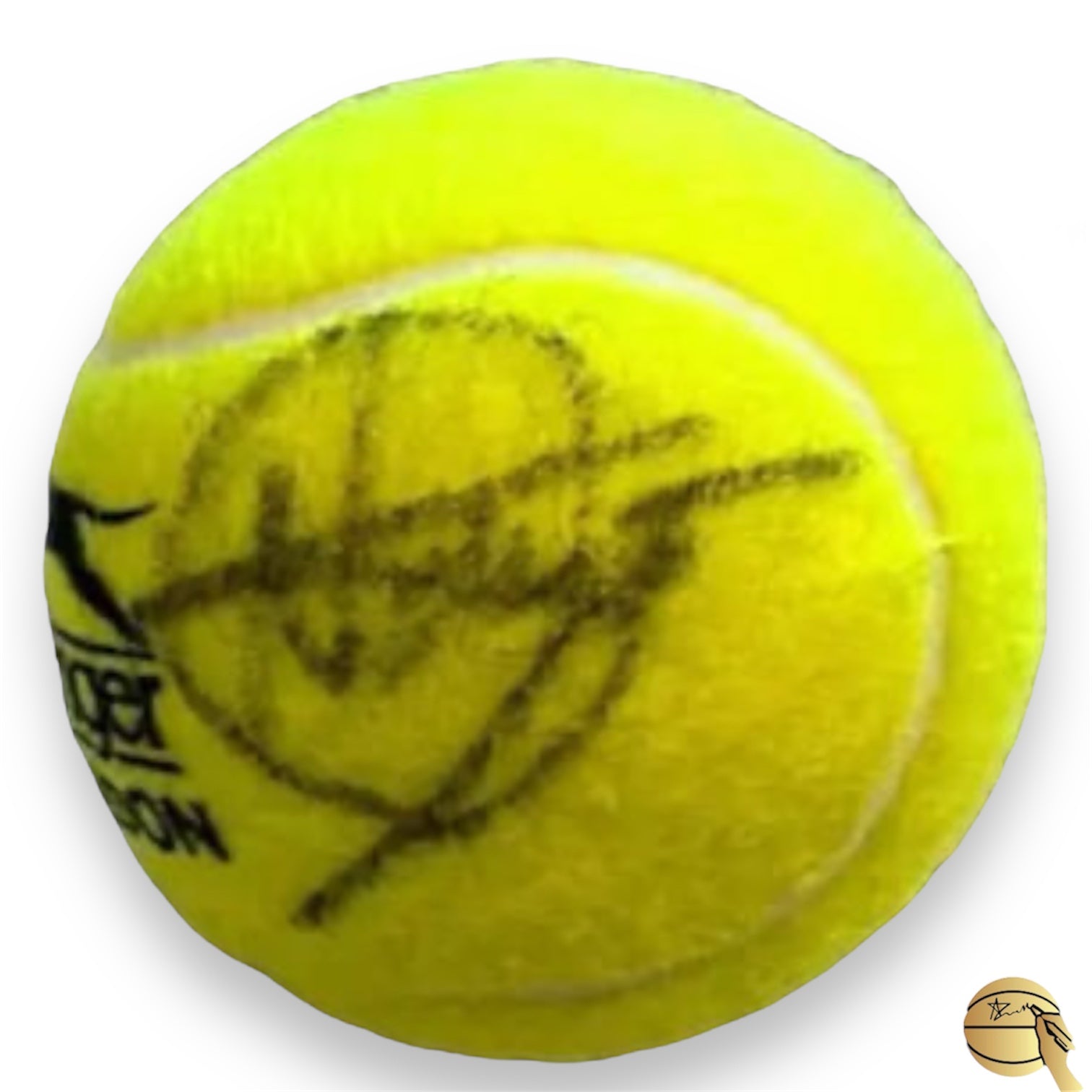 Pelota autografiada por Novak Djokovic