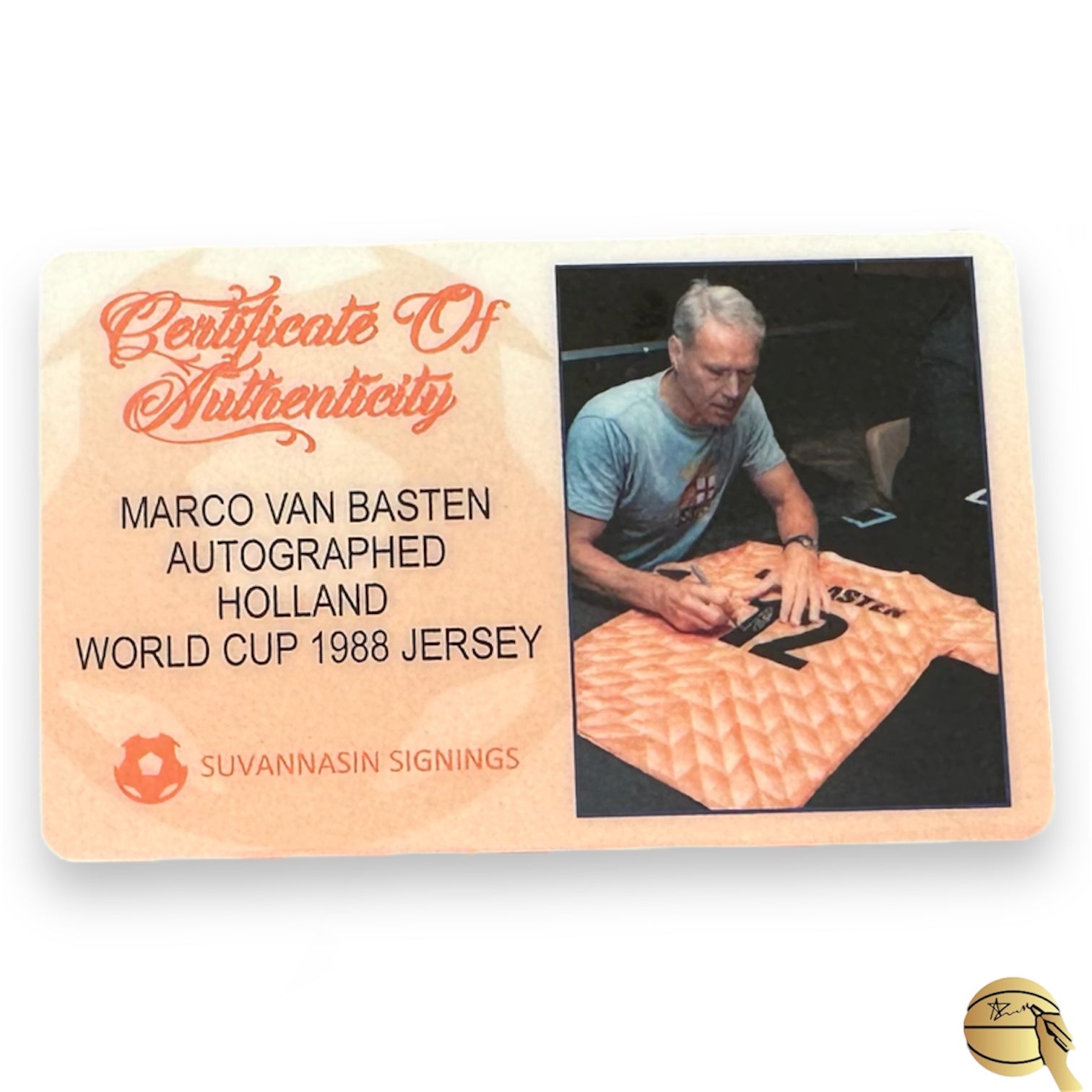 Jersey autografiado por Van Basten