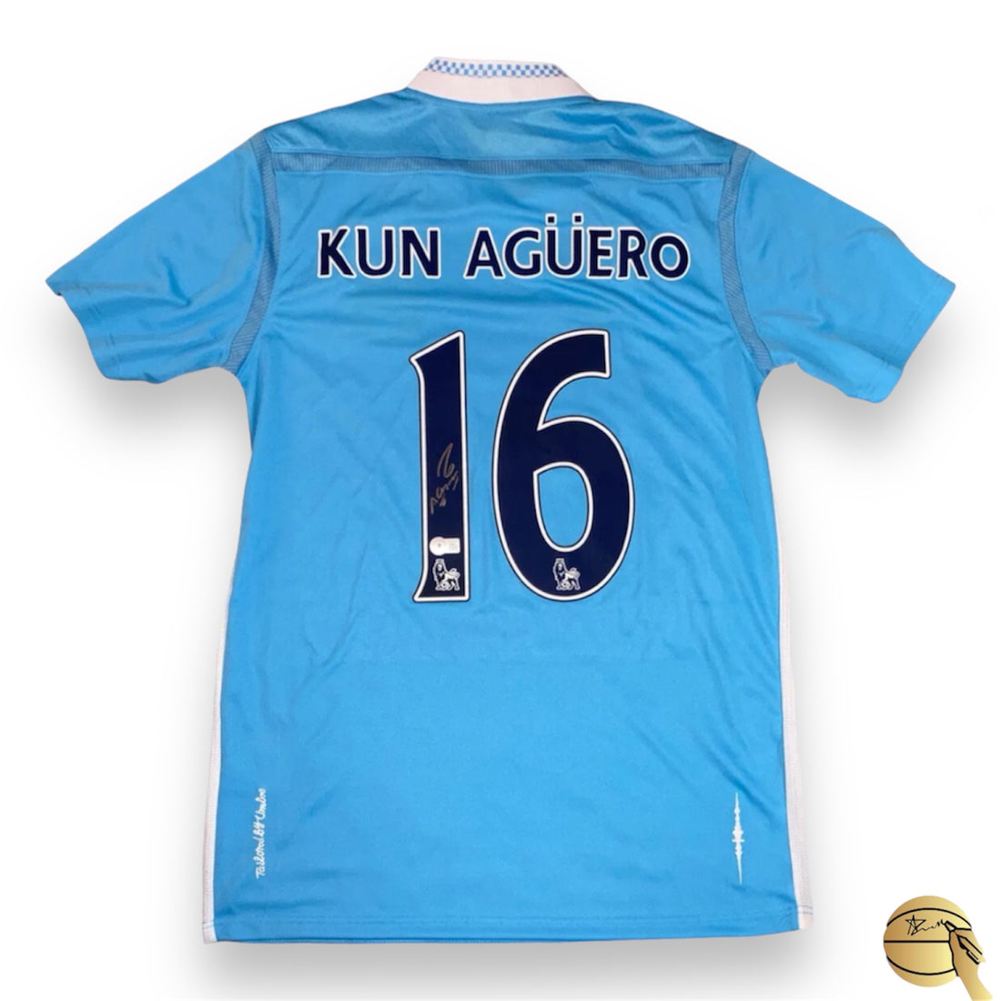 Jersey autografiado por el Kun Agüero - Signed Collectibles