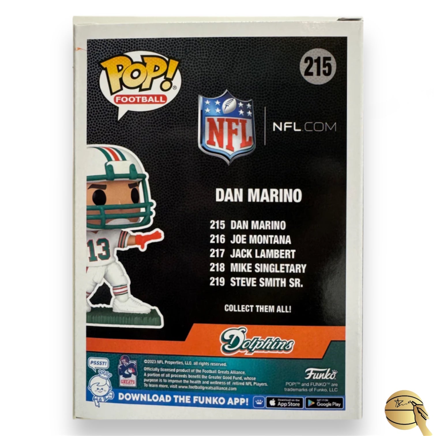 POP coleccionable autografiado por Dan Marino