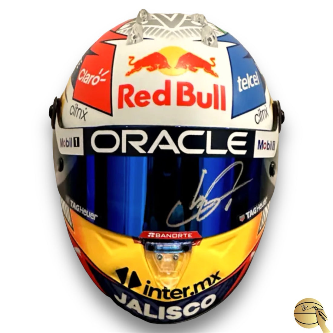 Casco autografiado por Sergio Perez (Checo) - Signed Collectibles