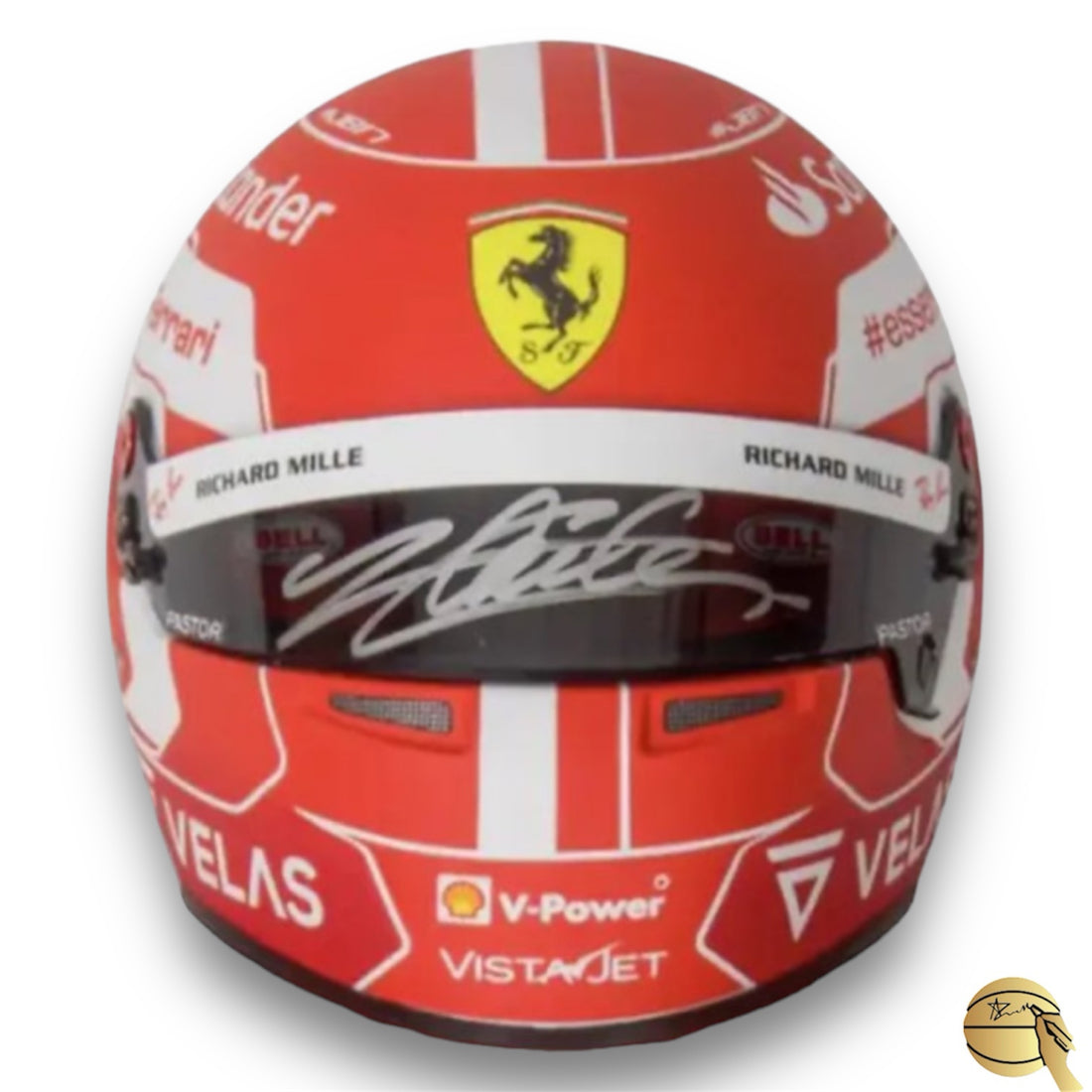 Casco autografiado por Charles Leclerc - Signed Collectibles