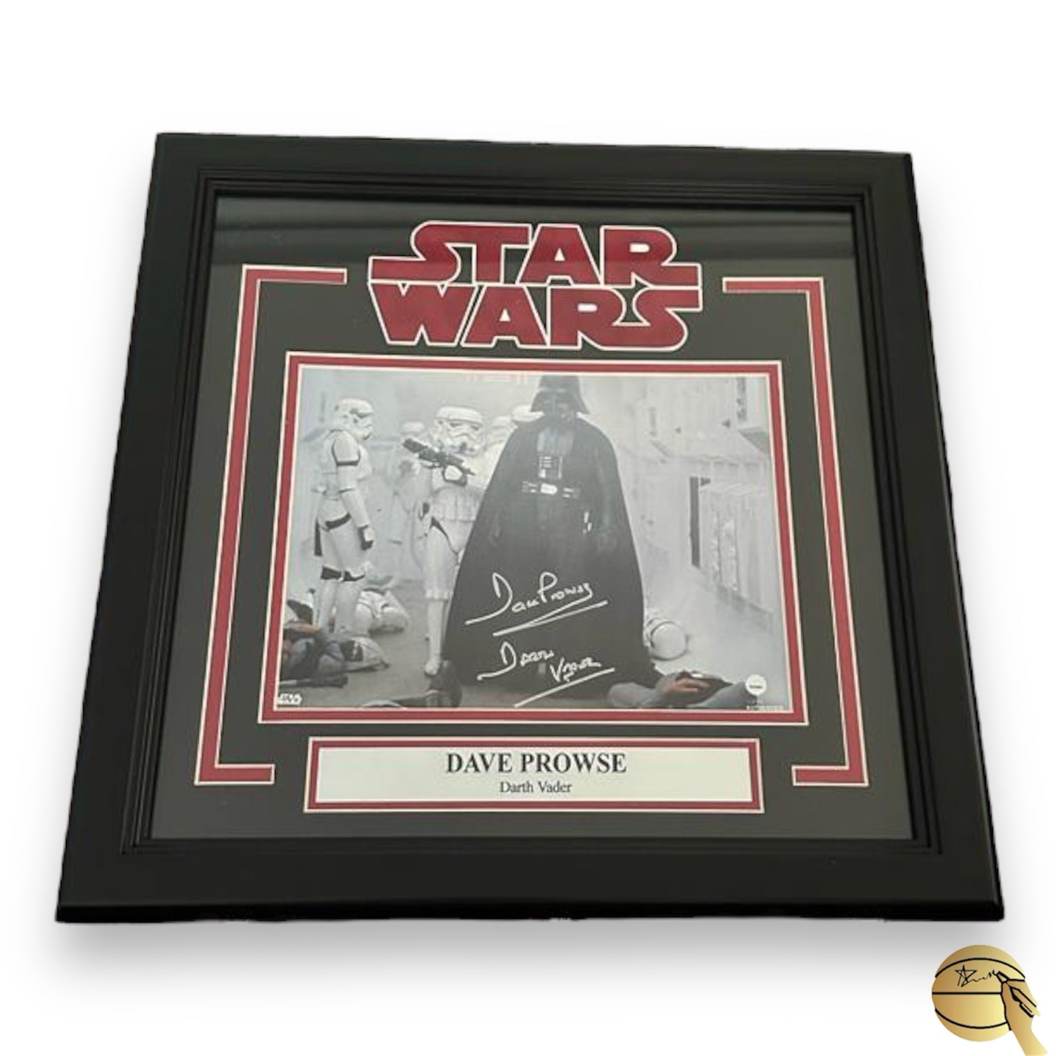 Cuadro autografiado por Dave Prowse (Darth Vader)