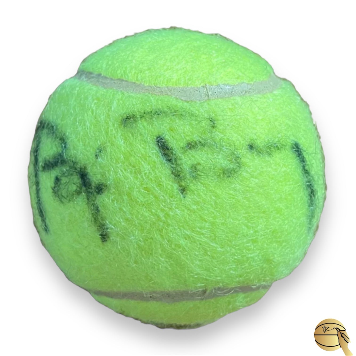 Pelota autografiada por Bjorn Borg