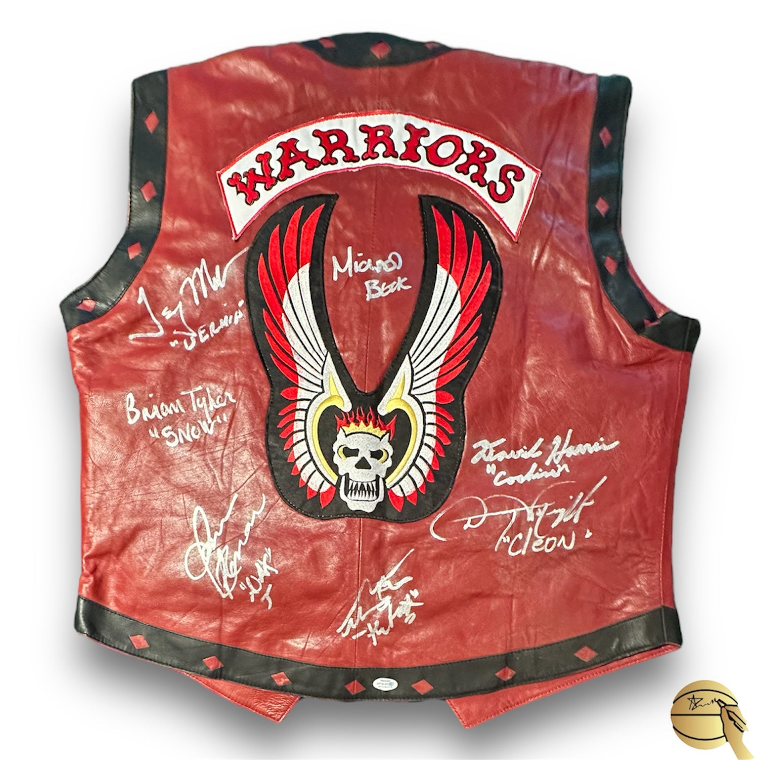 Chaleco autografiado por The Warriors