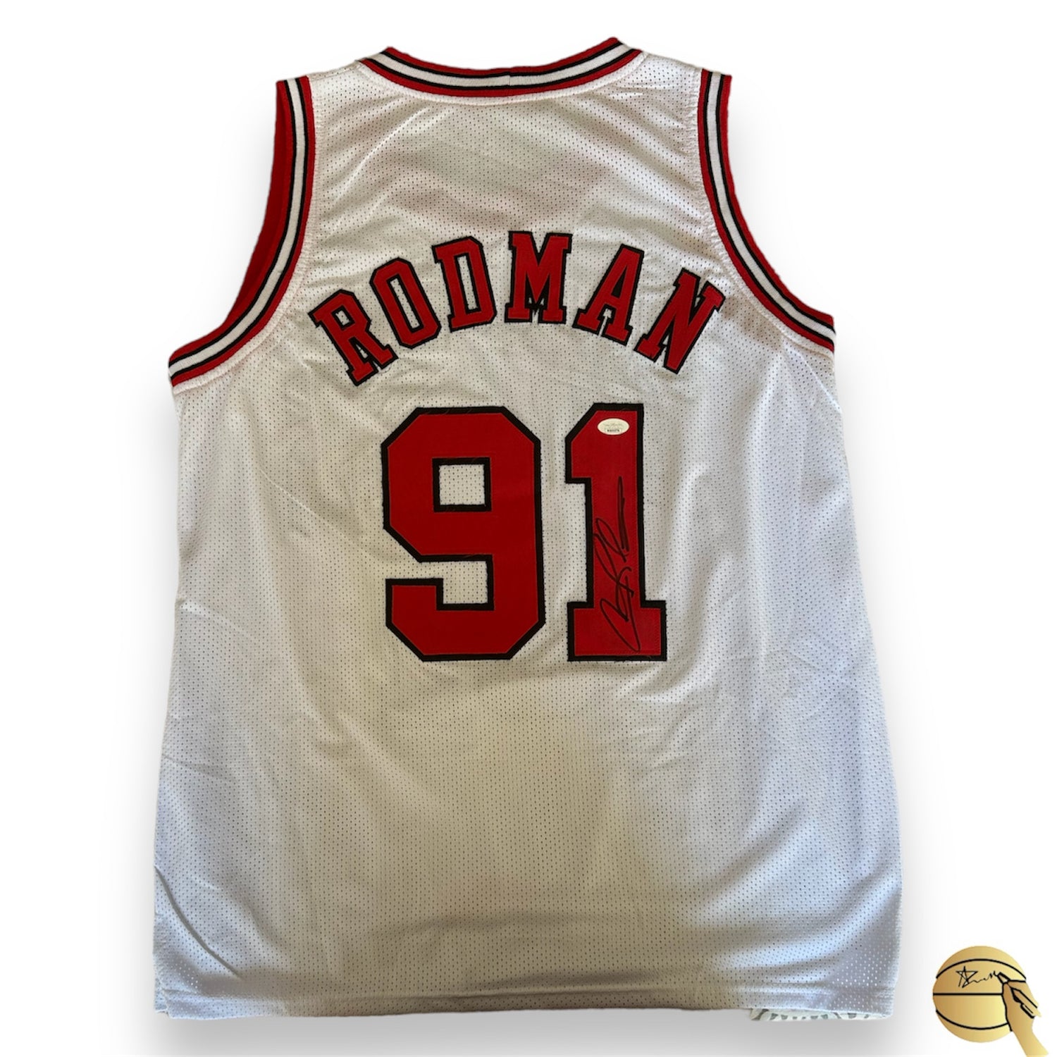 Jersey autografiado por Dennis Rodman