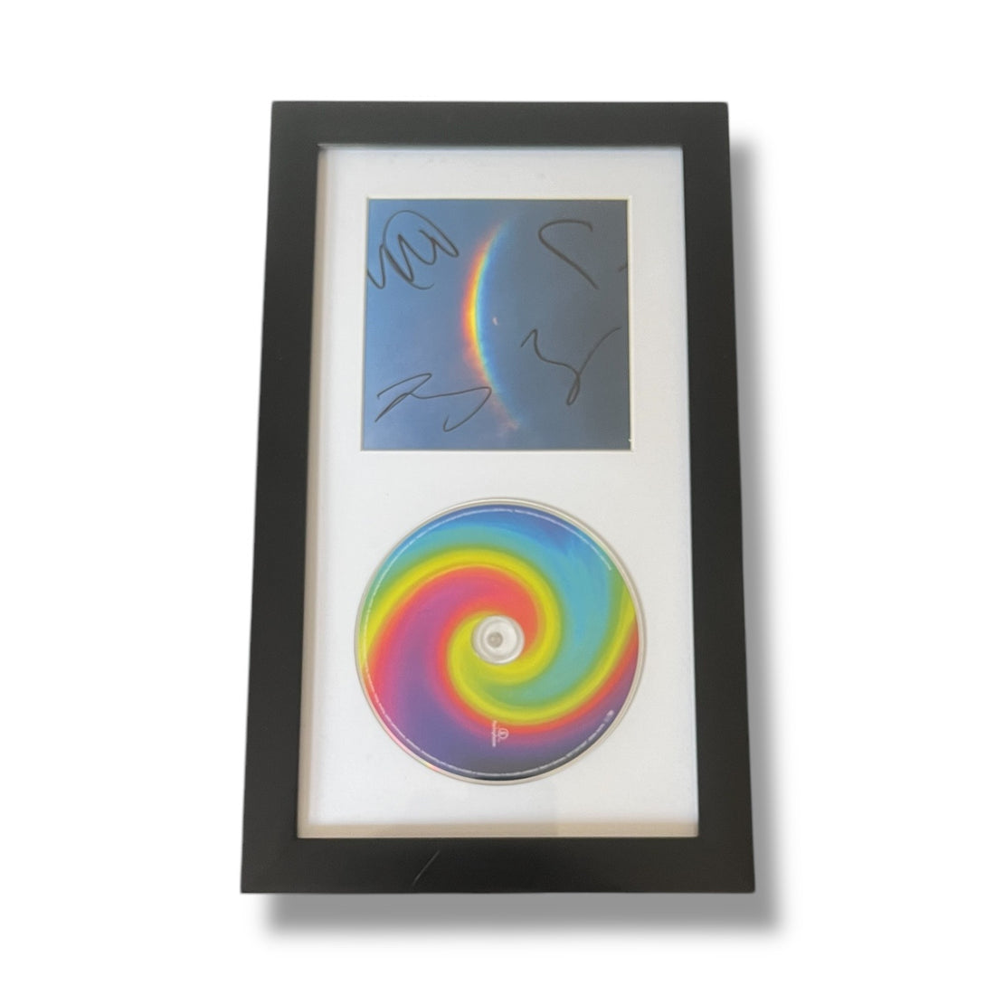 CD autografiado por Coldplay