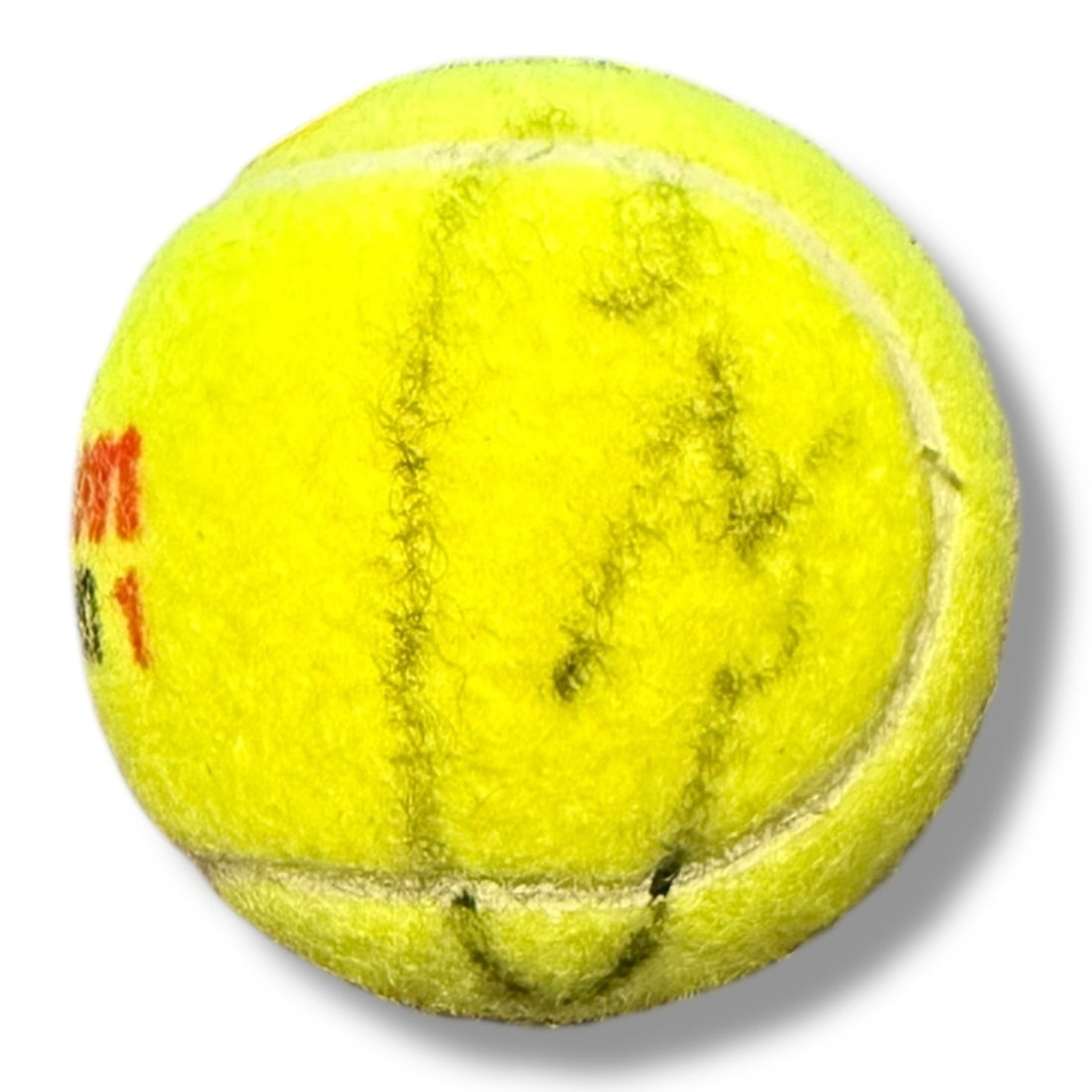 Pelota autografiada por Carlos Alcaraz