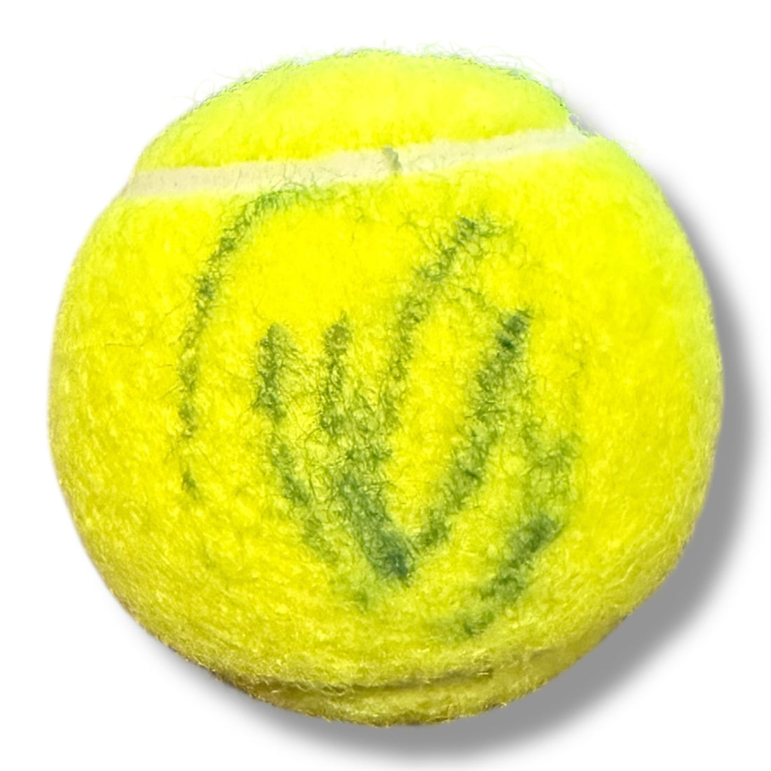 Pelota autografiada por Novak Djokovic